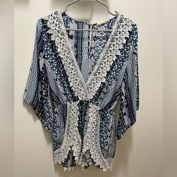 Deep V-Cut Romper - Picture 1 of 2